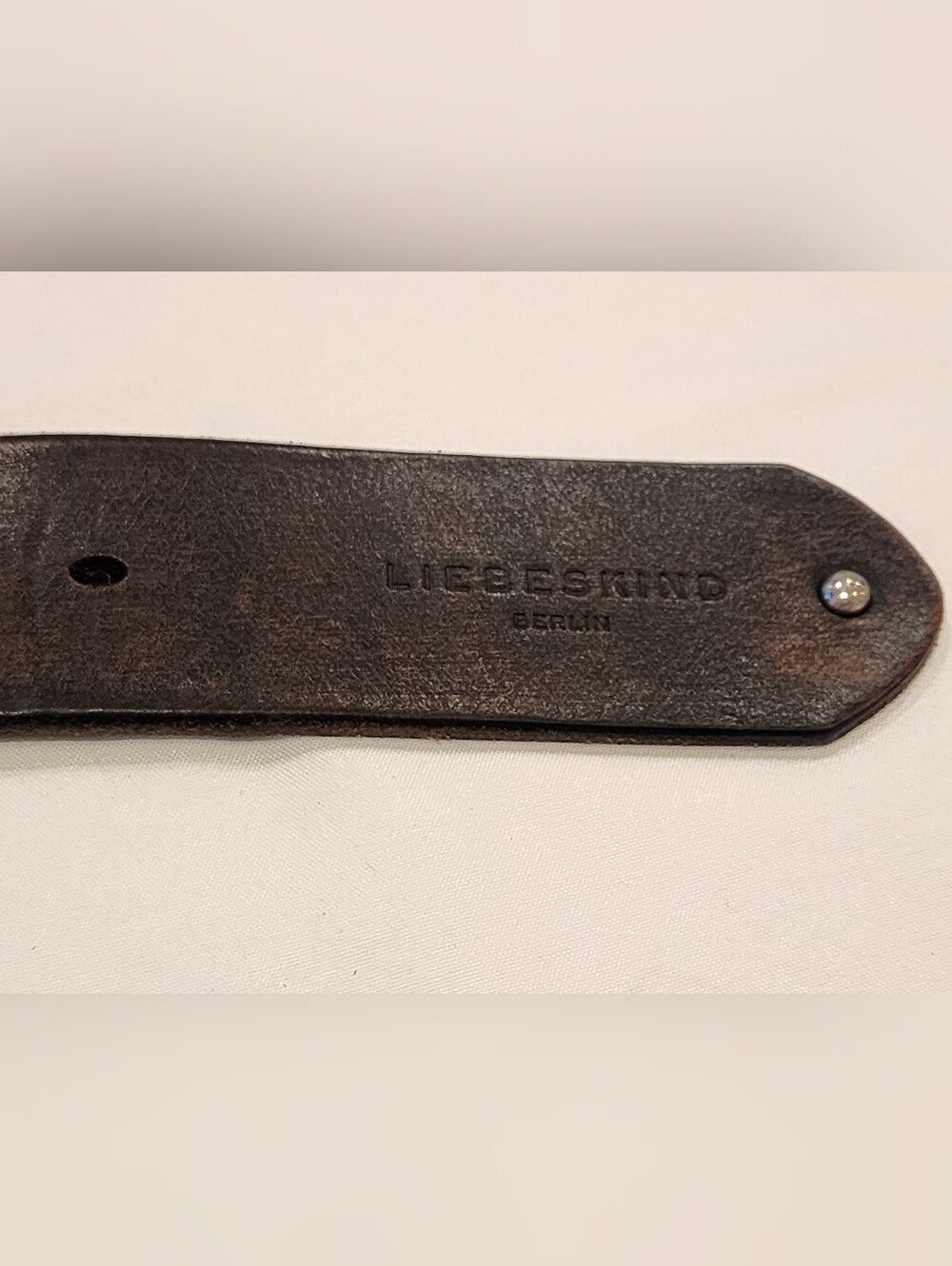 Liebeskind Men's Black Leather Belt - Classic Minimalist